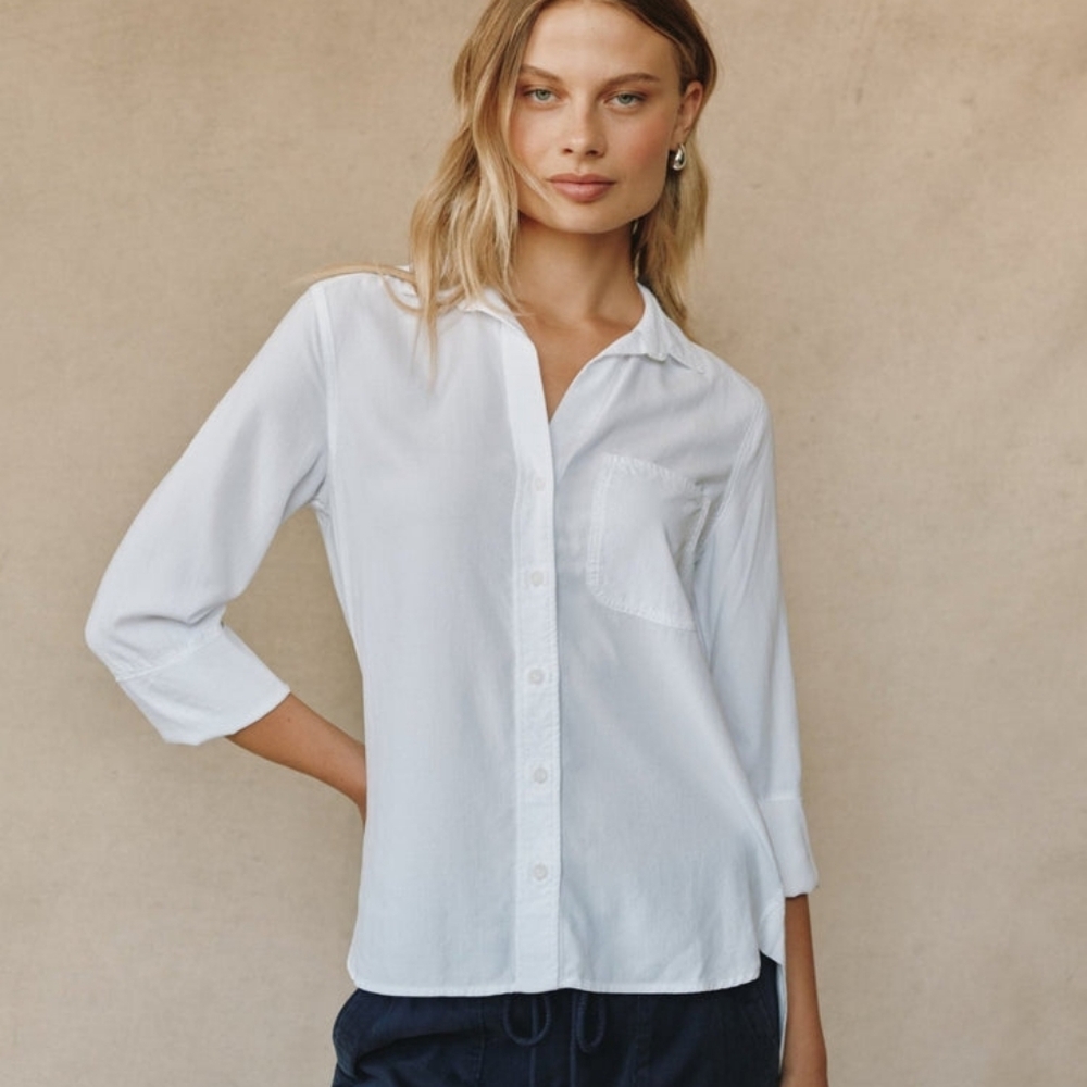 Bella Dahl Long Sleeve Button-Down Top Women’s - Picture 3 of 6